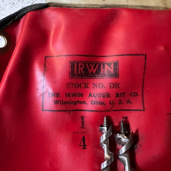 IRWIN Auger Bit Co.13 Piece Drill Set Sizes 1/4 - 15/15 - Picture 3 of 6